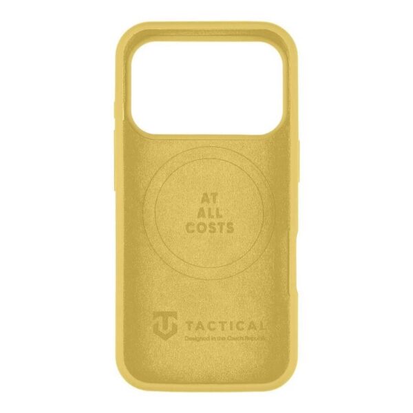 Magsafe Силиконов Калъф за iPhone 17 Pro Max, TACTICAL MagForce Velvet Smoothie Case, Жълт - Image 2