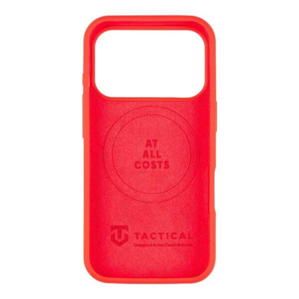 Magsafe Силиконов Калъф за iPhone 17 Pro Max, TACTICAL MagForce Velvet Smoothie Case, Червен - Image 2