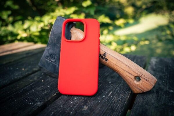 Magsafe Силиконов Калъф за iPhone 17 Pro Max, TACTICAL MagForce Velvet Smoothie Case, Червен - Image 6