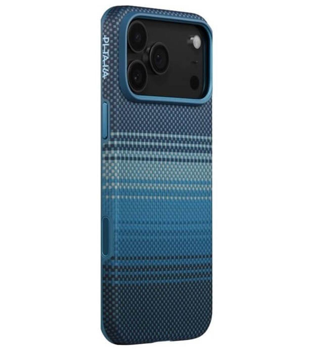 Magsafe Калъф за iPhone 17 Pro, PITAKA Aramid UltraGuard Moonrise Case, Син - Image 5