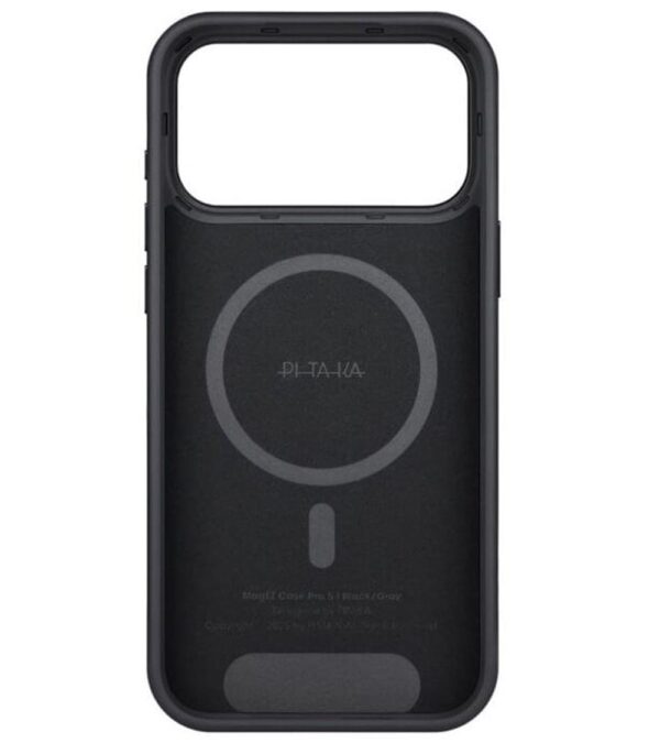 Magsafe Калъф за iPhone 17 Pro, PITAKA Aramid UltraGuard Black-Gray Case, Черен - Image 2
