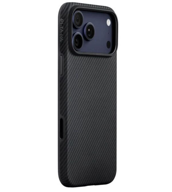Magsafe Калъф за iPhone 17 Pro, PITAKA Aramid UltraGuard Black-Gray Case, Черен - Image 4