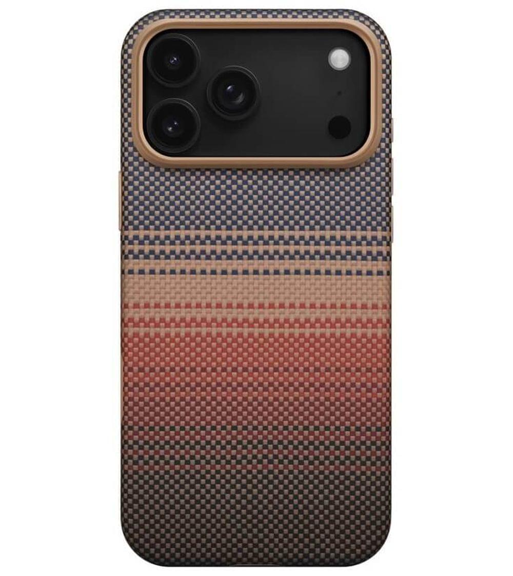 Magsafe Калъф за iPhone 17 Pro, PITAKA Aramid UltraGuard Sunset Case, Кафяв