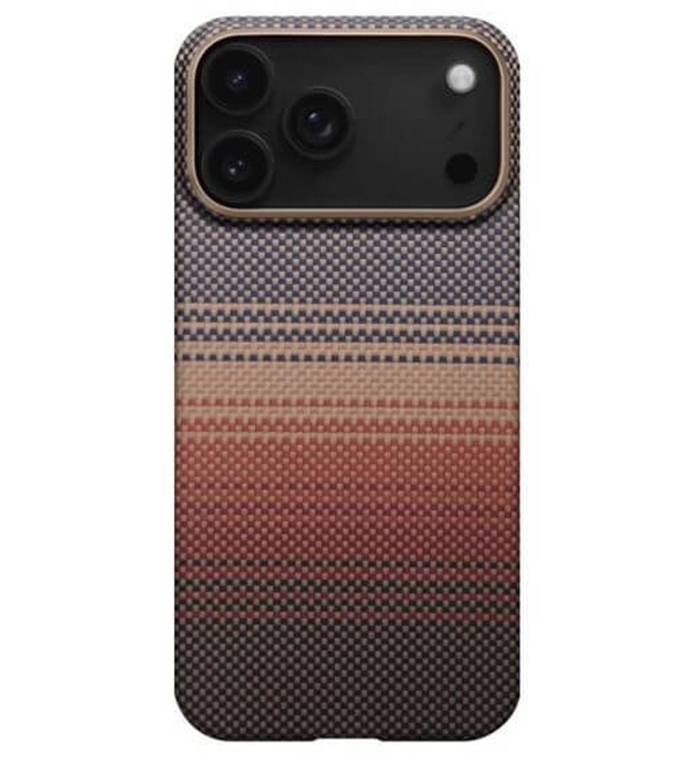 Magsafe Калъф за iPhone 17 Pro, PITAKA Ultra Slim Sunset Case, Кафяв