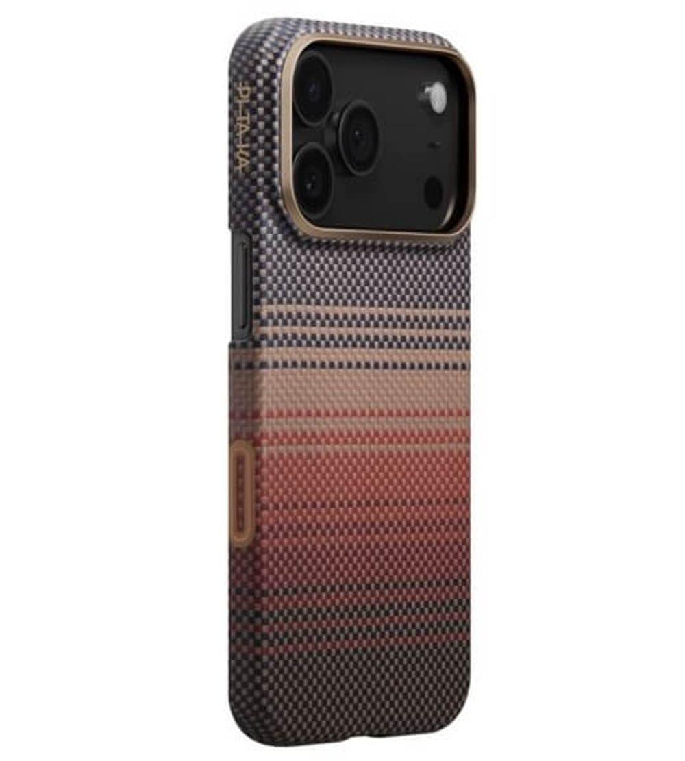 Magsafe Калъф за iPhone 17 Pro, PITAKA Ultra Slim Sunset Case, Кафяв