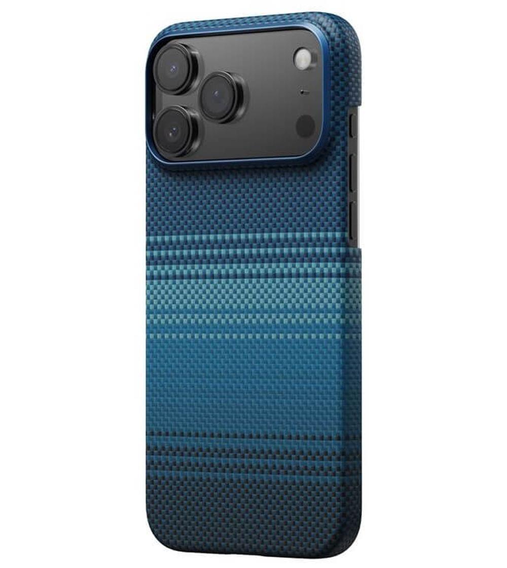 Magsafe Калъф за iPhone 17 Pro, PITAKA Ultra Slim Moonrise Case, Син