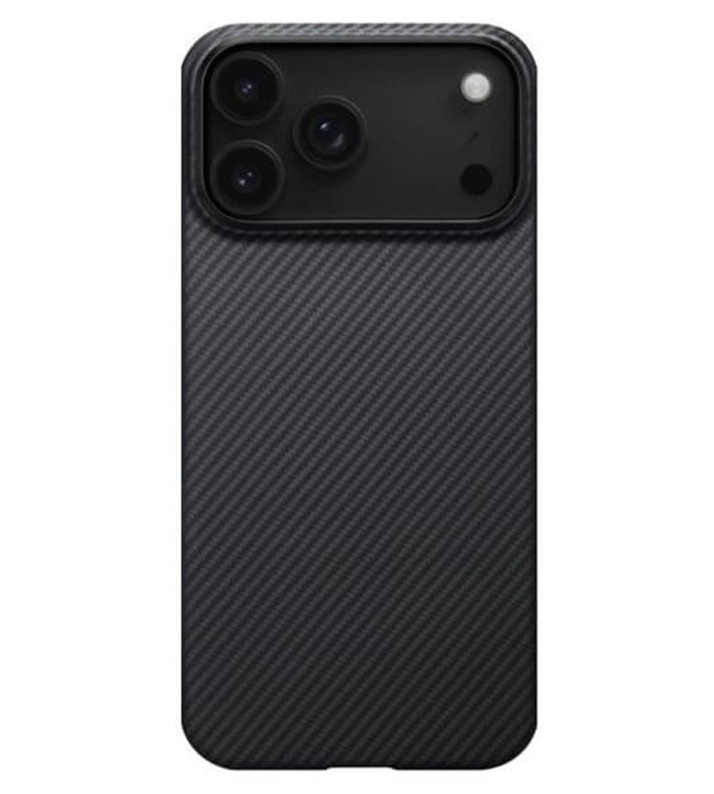 Magsafe Калъф за iPhone 17 Pro, PITAKA Ultra Slim Black-Gray Case, Черен