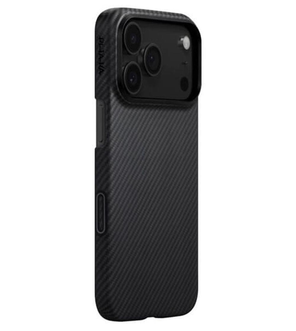 Magsafe Калъф за iPhone 17 Pro, PITAKA Ultra Slim Black-Gray Case, Черен
