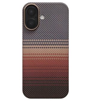 Magsafe Калъф за iPhone 17, PITAKA Ultra Slim Sunset Case, Кафяв