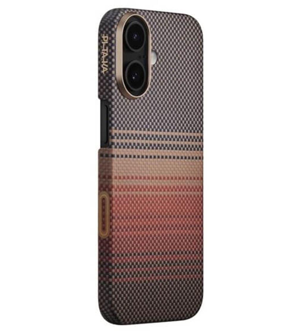 Magsafe Калъф за iPhone 17, PITAKA Ultra Slim Sunset Case, Кафяв