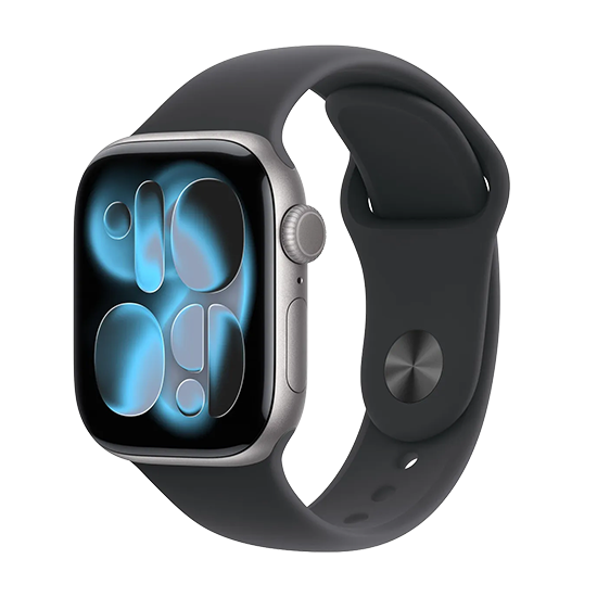 Watch Apple Watch Series 11 (2025) GPS 42mm Space Grey Aluminium Case with Sport Band S/M - Black