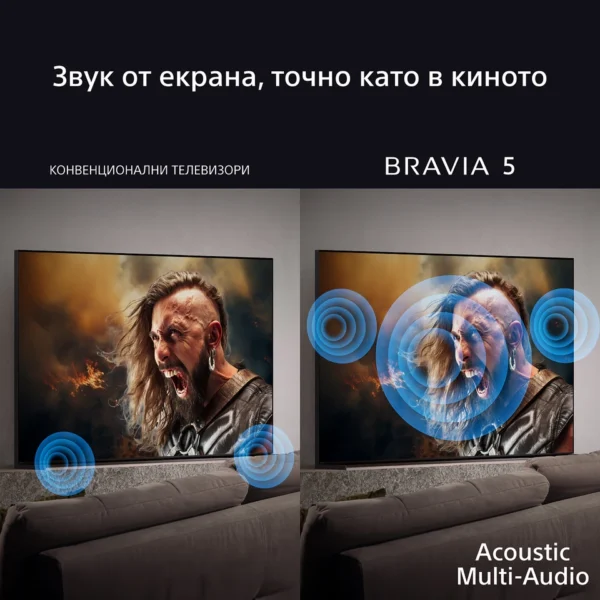 Телевизор SONY Bravia 5 K-98XR55BP, 98" (248 см), XR Processor, Mini LED, 4K Ultra HD, Smart Google TV, (2025) - Image 4