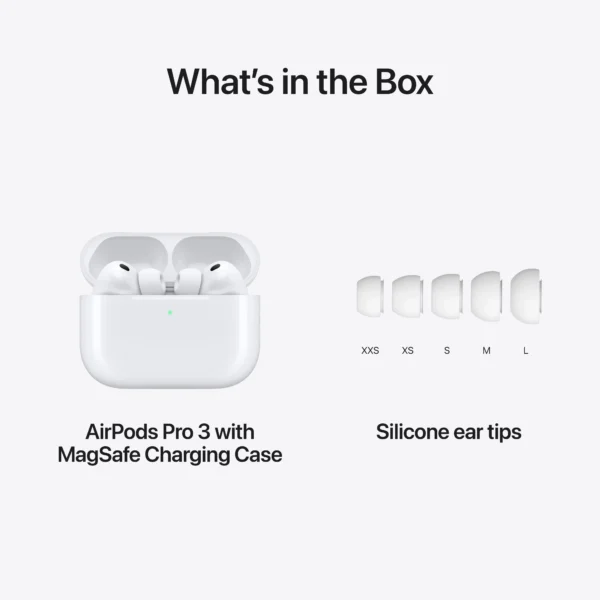Apple AirPods Pro 3rd Gen. with MagSafe Charging Case (USB-C) - White - Image 10