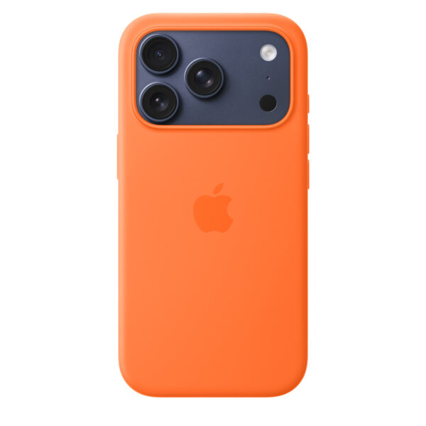 iPhone 17 Pro Max Silicone Case with MagSafe – Orange - Image 3