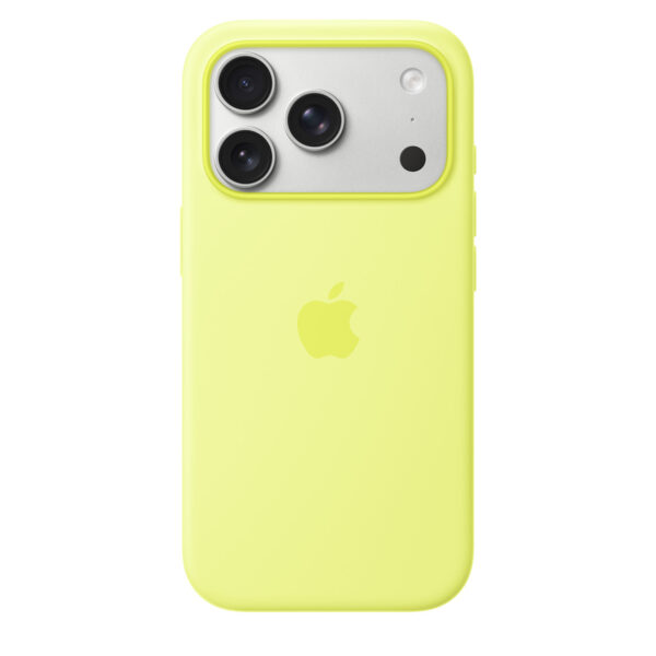 iPhone 17 Pro Max Silicone Case with MagSafe – Neon Yellow - Image 3