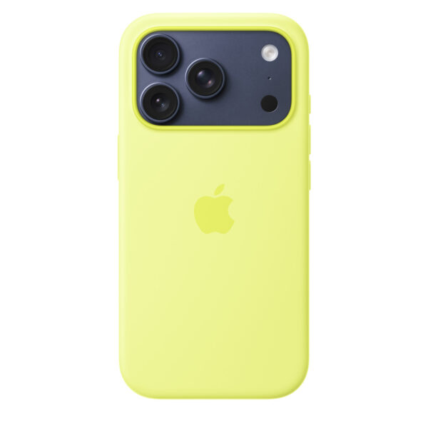 iPhone 17 Pro Max Silicone Case with MagSafe – Neon Yellow - Image 2