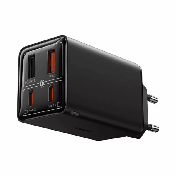 BASEUS 220V 65W, 2xA + 2xC, кабел C-C, GaN6 Pro /черен/ - P10162701113-00 - Image 3