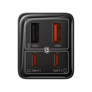 BASEUS 220V 65W, 2xA + 2xC, кабел C-C, GaN6 Pro /черен/ - P10162701113-00