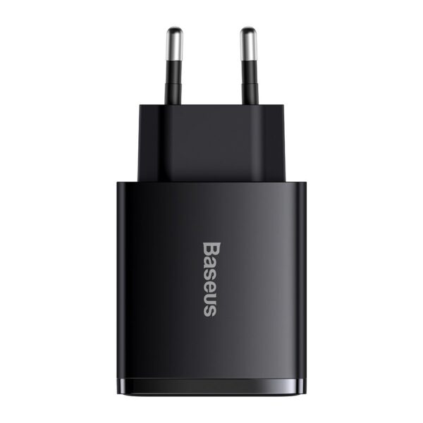BASEUS 220V 30W, 2xUSB-A + USB-C, Compact, черно - CCXJ-E01 - Image 3