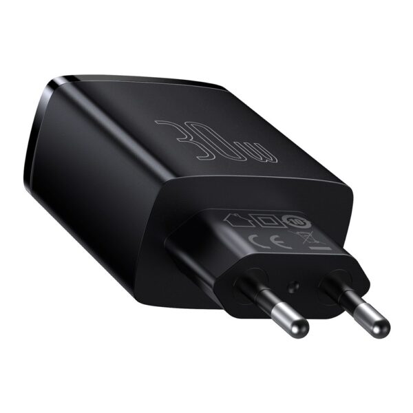 BASEUS 220V 30W, 2xUSB-A + USB-C, Compact, черно - CCXJ-E01 - Image 4