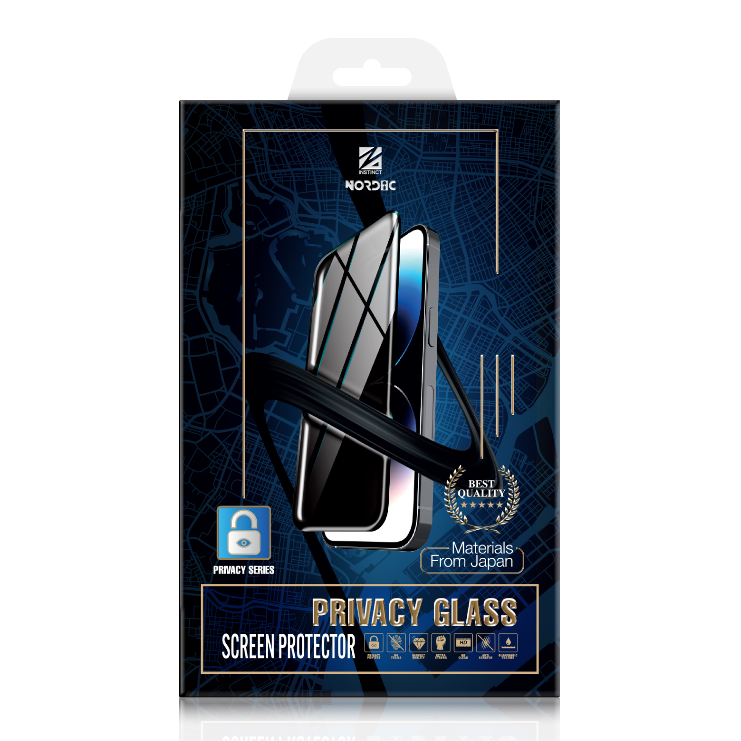 Стъклен протектор NORDIC iNstinct PRIVACY Super Strong Edge Glass Apple iPhone 17 Series