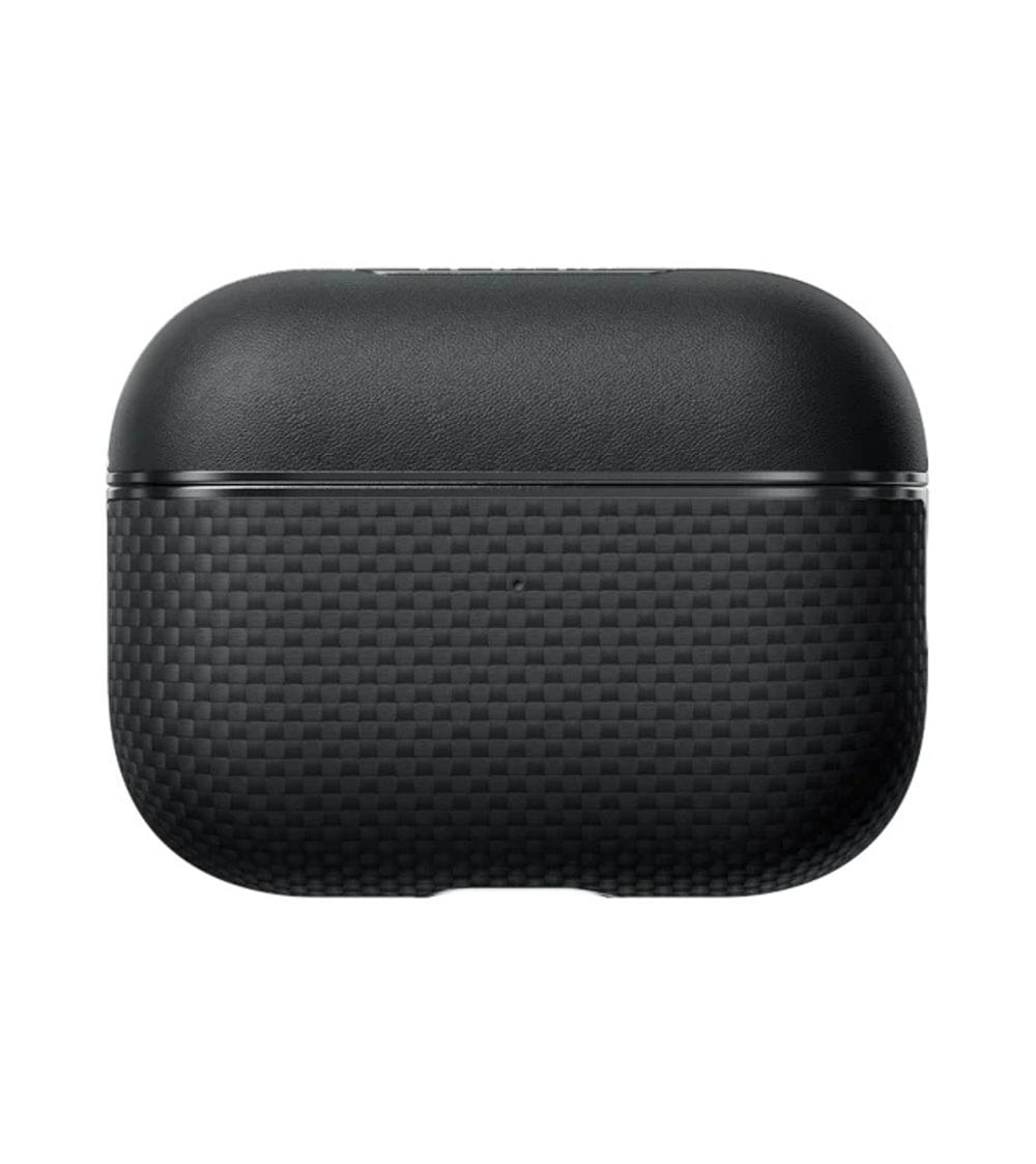 Magsafe Калъф за Apple AirPods Pro/ 2, PITAKA Aramid Fiber Magnetic Black/Gray Case, Черен