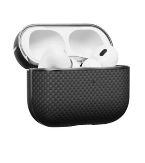 Magsafe Калъф за Apple AirPods Pro/ 2, PITAKA Aramid Fiber Magnetic Black/Gray Case, Черен