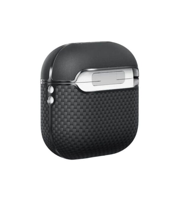 Magsafe Калъф за Apple AirPods Pro/ 2, PITAKA Aramid Fiber Magnetic Black/Gray Case, Черен - Image 3