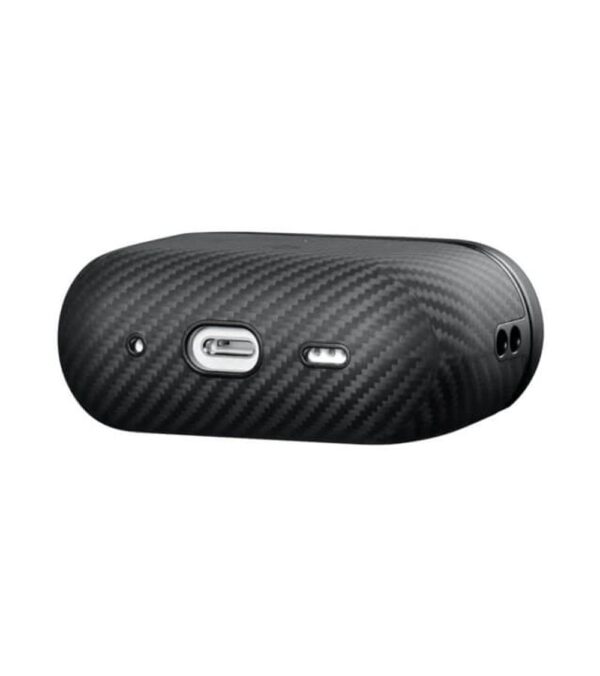 Magsafe Калъф за Apple AirPods Pro/ 2, PITAKA Aramid Fiber Magnetic Black/Gray Case, Черен - Image 4