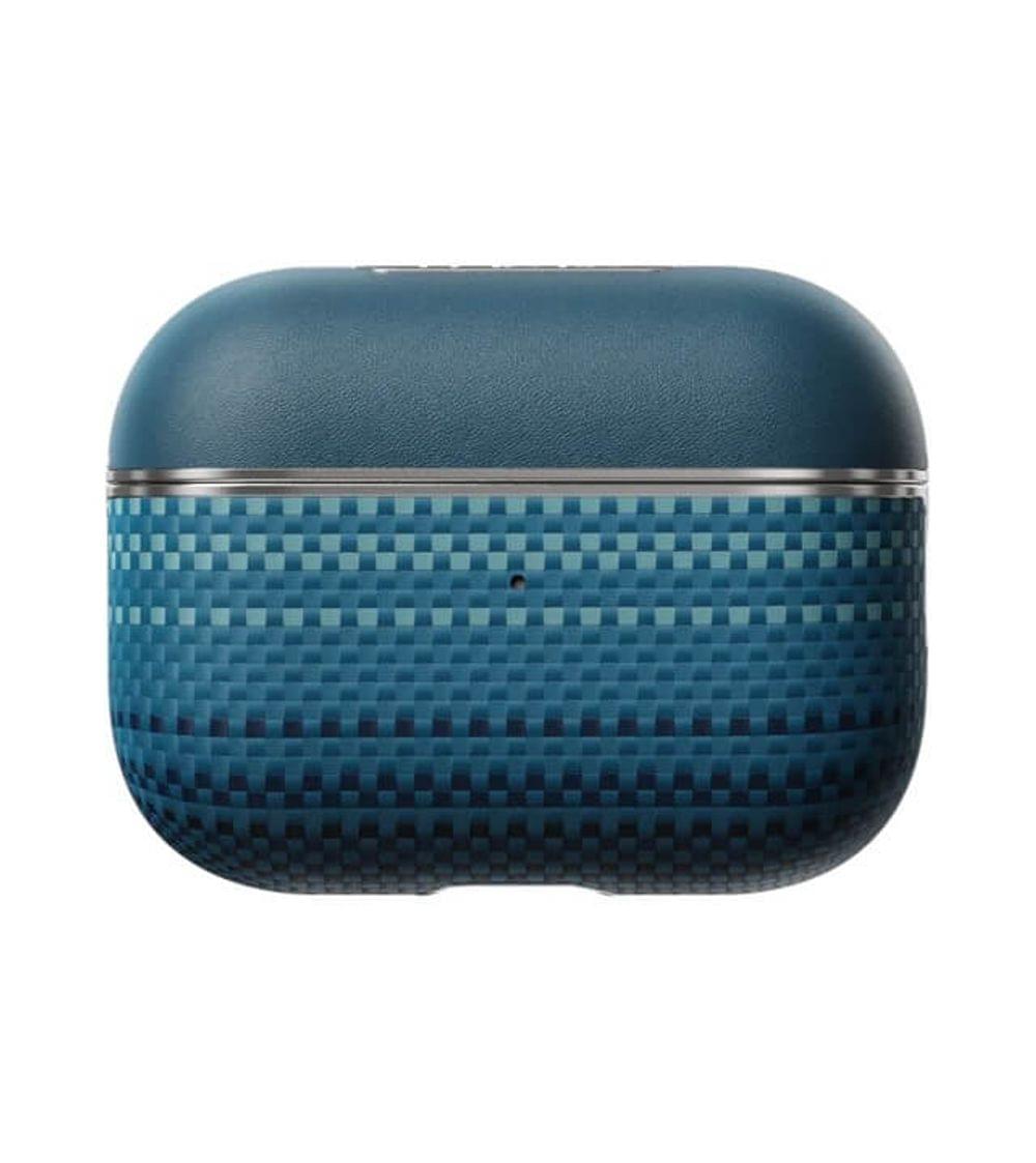 Magsafe Калъф за Apple AirPods Pro/ 2, PITAKA Aramid Fiber Magnetic Moonrise Case, Син