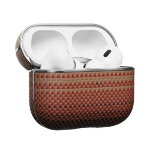 Magsafe Калъф за Apple AirPods Pro/ 2, PITAKA Aramid Fiber Magnetic Sunset Case, Кафяв
