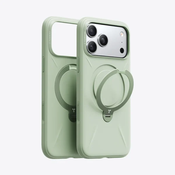 TORRAS Ostand Q3 Silicone for iPhone 17 Pro - Mint Green