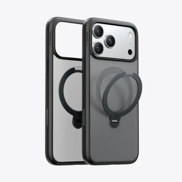 TORRAS Ostand Q3 Spin for iPhone 17 Pro - Obsidian Black