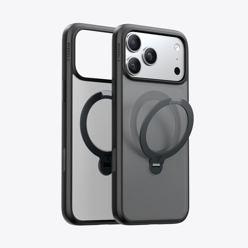TORRAS Ostand Q3 Spin for iPhone 17 Pro - Obsidian Black