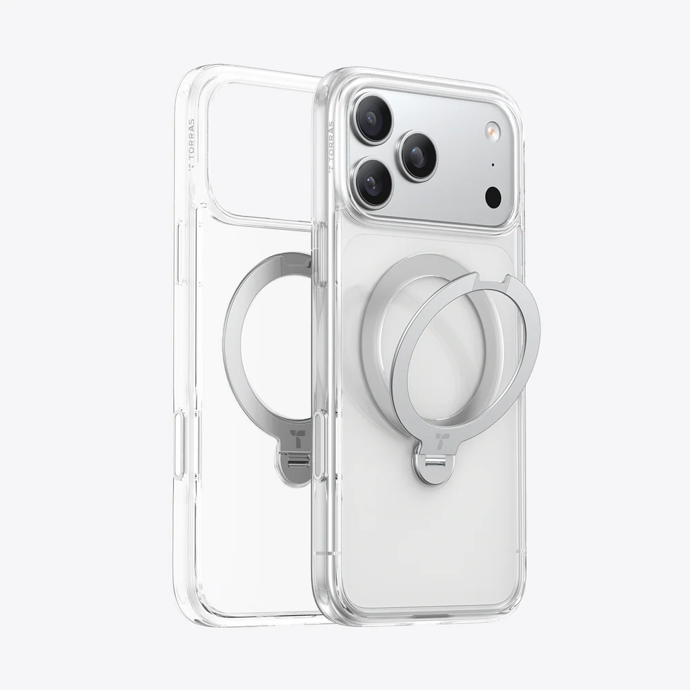 TORRAS Ostand Q3 Spin for iPhone 17 Pro - Clear