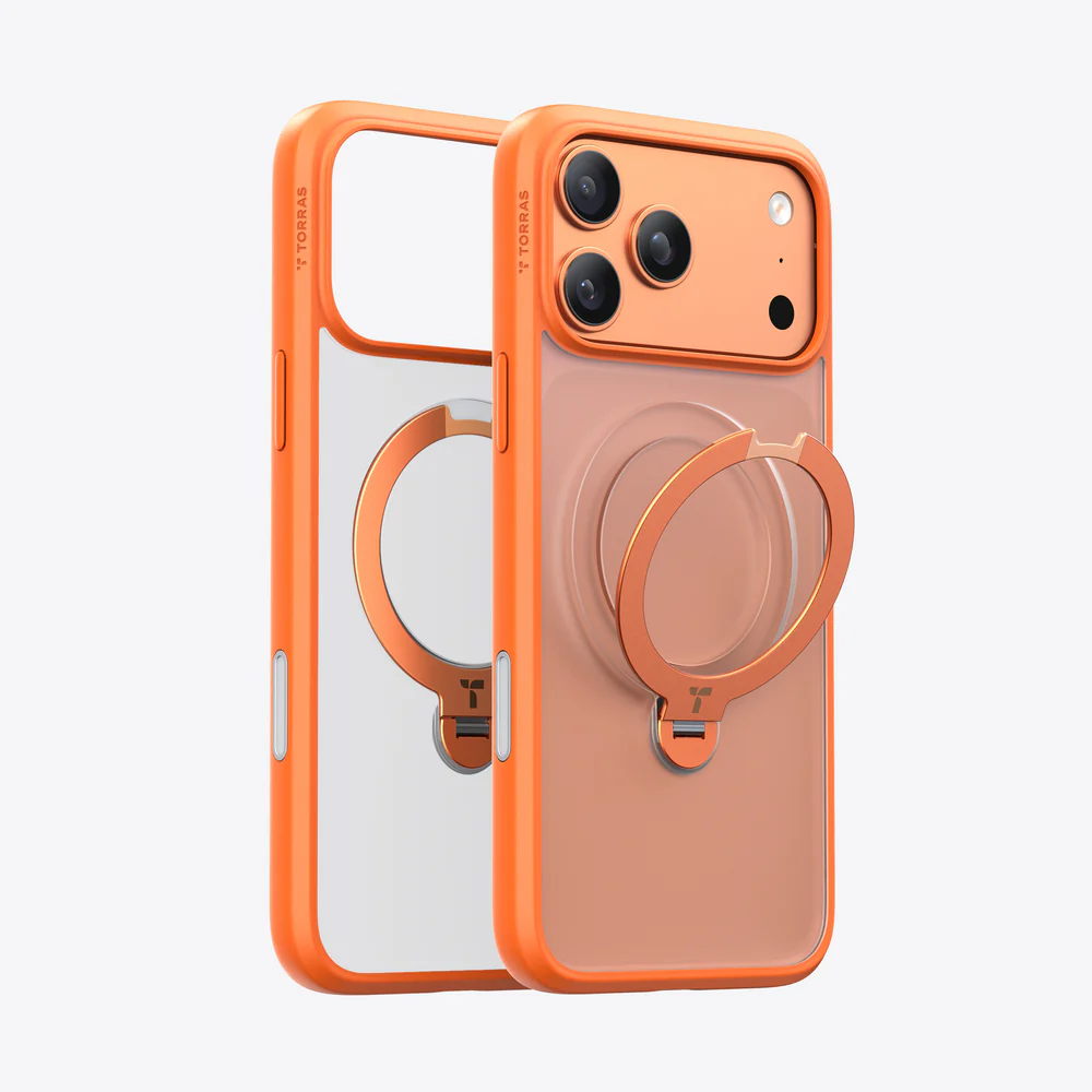 TORRAS Ostand Q3 Spin for iPhone 17 Pro - Cosmic Orange