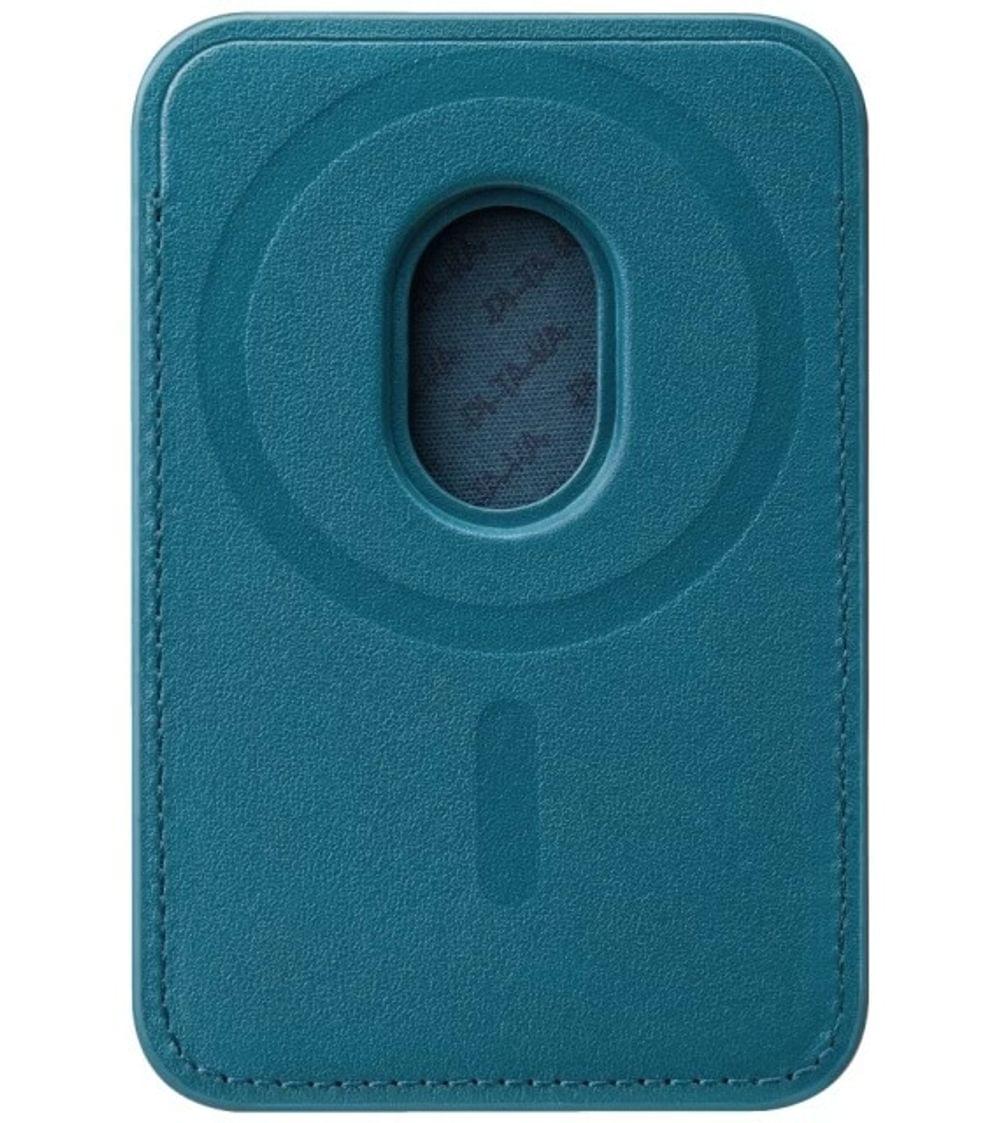 Magsafe Карбонов Калъф за Карти, PITAKA Magnetic Woven Wallet Moonrise, Син - Image 6