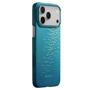 Magsafe Калъф за iPhone 17 Pro, PITAKA Ultra Slim Lucid Blue Case, Син