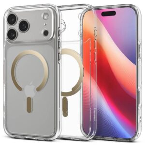 Magsafe Противоударен Калъф за iPhone 17 Pro Max, SPIGEN Ultra Hybrid Case, Златист