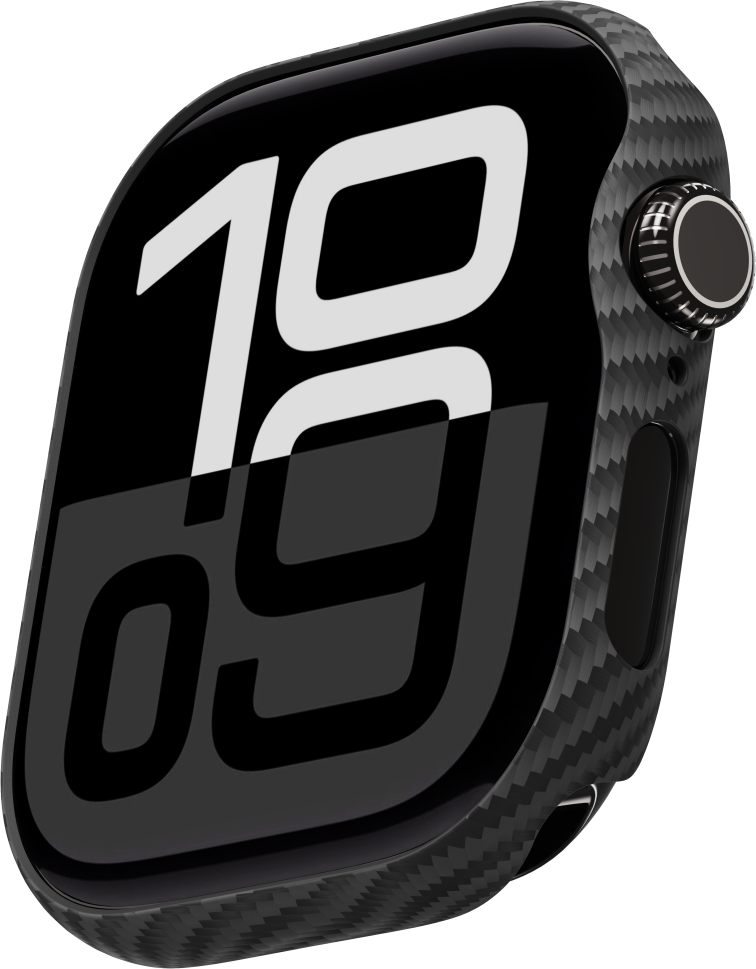 Карбонов Калъф за APPLE Watch 65mm, PITAKA Air Case, Black