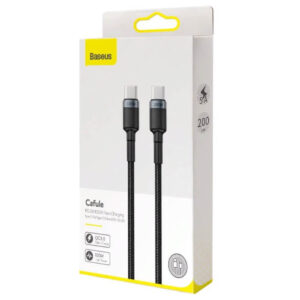 BASEUS Кабел Type-C - Type-C, 2м, 100W, CAFULE, CATKLF-ALG1 /черен + сиво/