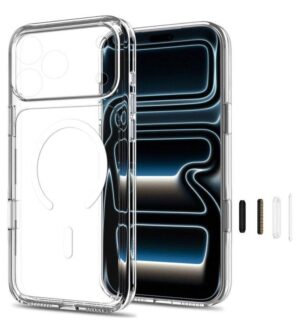 Magsafe Калъф за iPhone 18 Pro/ 17 Pro, Tech-Protect Flexair Hybrid Clear CC Case, Прозрачен