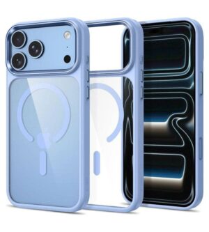 Magsafe калъф за iPhone 18 Pro/ 17 Pro, Tech-Protect MagMat CC Case, Син