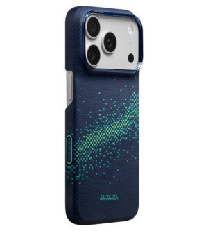 Magsafe Калъф за iPhone 18 Pro/ 17 Pro, Pitaka Edge Case Milky Way Galaxy2.0 Nearfield Blue-01, Син
