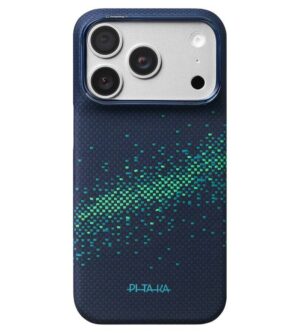 Magsafe Калъф за iPhone 18 Pro/ 17 Pro, Pitaka Edge Case Milky Way Galaxy2.0 Nearfield Blue-01, Син