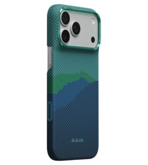Magsafe Калъф за iPhone 18 Pro/17 Pro, Pitaka Edge Case Over the Horizon2.0 Summer Noon-02, Зелен