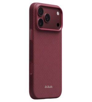 MagSafe Калъф за iPhone 18 Pro Max/ 17 Pro Max, Pitaka Summa Case Argyle Burgundy, Бордо