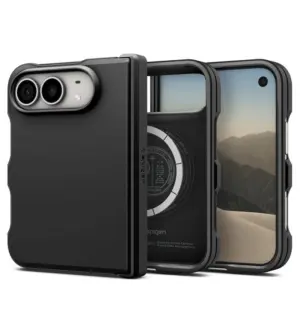 MagSafe Калъф за iPhone Duo, Spigen Tough Armor Pro Case, Черен